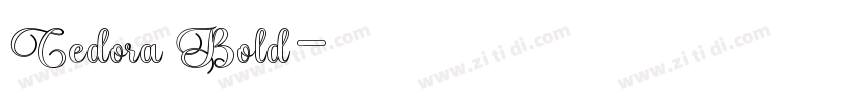 Cedora Bold字体转换